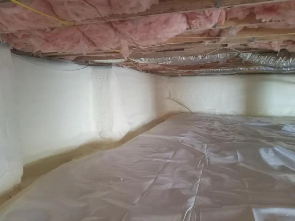 Crawl space encapsulation with closed-cell spray foam for Roof Maintenance in Mission